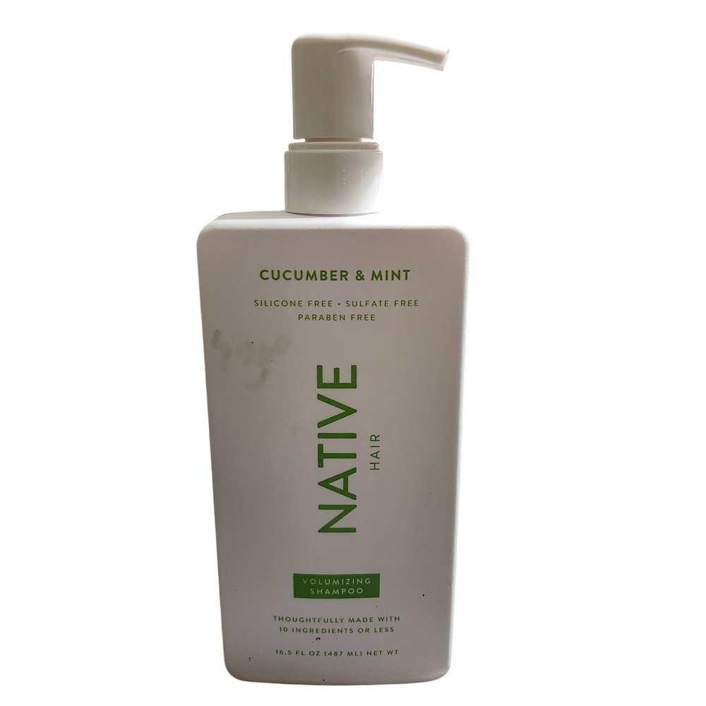 Native Volumizing Shampoo Cucumber & Mint 16.5 fl oz Sulfate Silicone‎ Free Pump